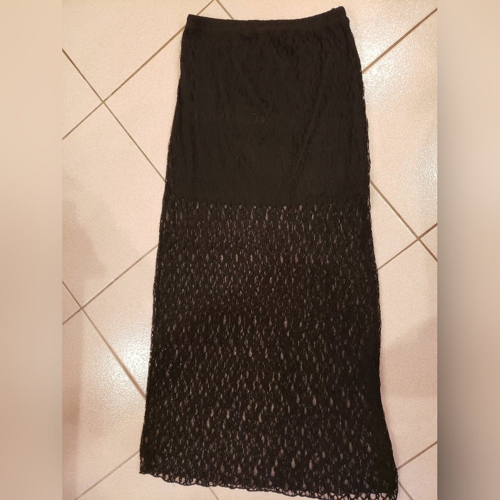 Maxi Black Skirt, Size M